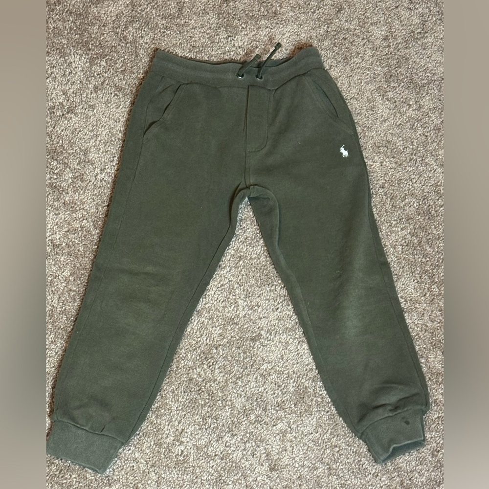 Polo Ralph Lauren Size 6 Boys Dark Olive Green Joggers